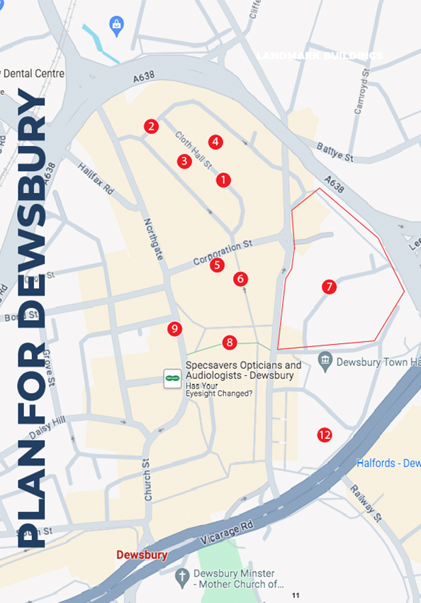 Dewsbury map