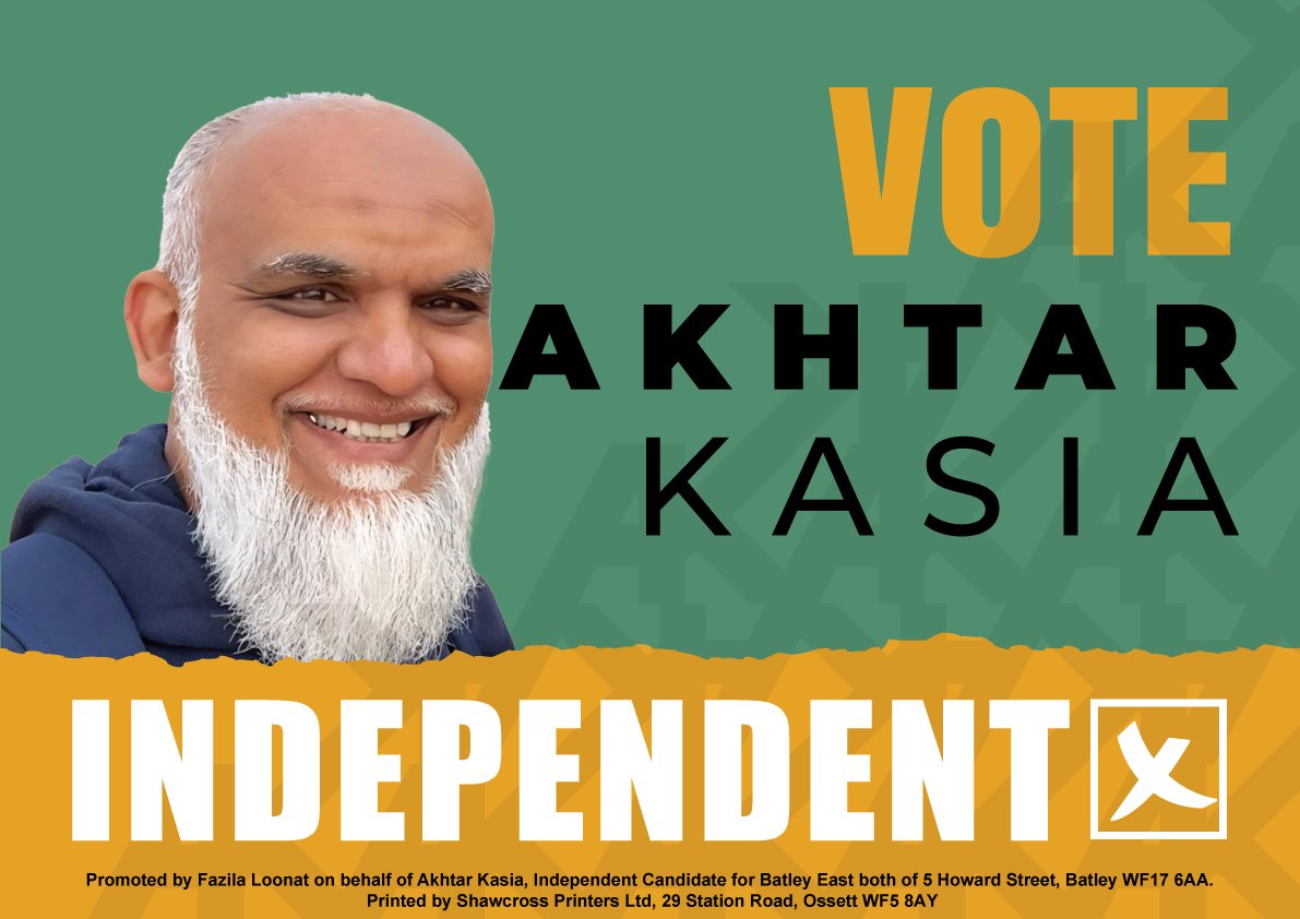 Akhtar's campaign image